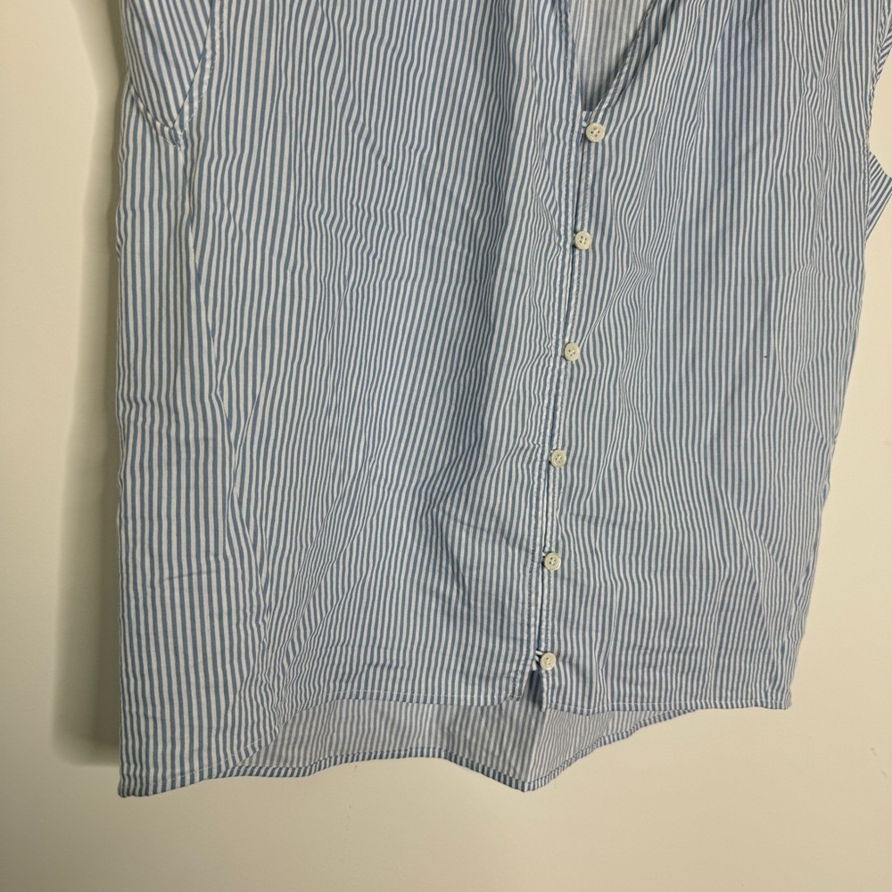 Frame Striped Button-Up Blouse S Small - Picture 5 of 8